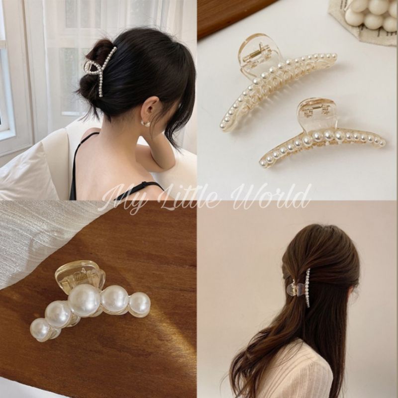 cerca Manuscrito resumen Pinzas para el cabello de perlas coreanas elegantes perlas estéticas pinzas  de salón para mujeres niñas hoy estética Hairclip | Shopee Colombia