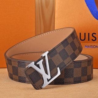 Nuevo] Cinturón LV Louis Vuitton De Piel De Vacuno Para Hombre