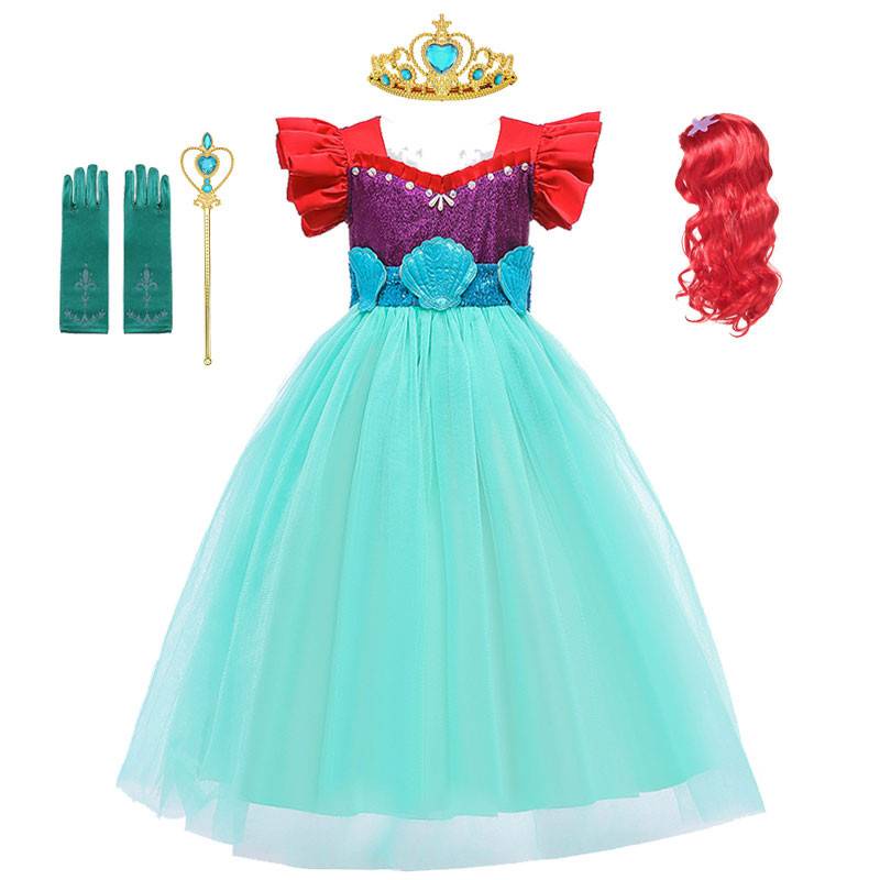 Trajes de ariel para niña hot sale