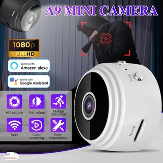 Cámara espía con cámara oculta, Wi-Fi Mini 1080P HD videocámara inalámbrica  portátil grabadora de video, cámaras IP con detección de movimiento para