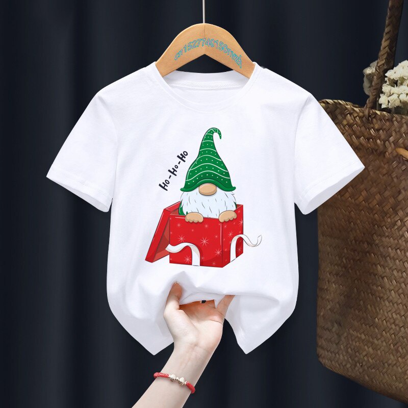 Camiseta de manga larga con estampado de Feliz Navidad para niños