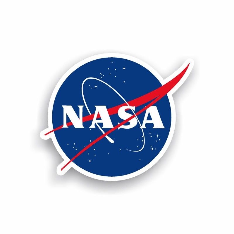 Pegatina De La Nasa De Corte Logotipo