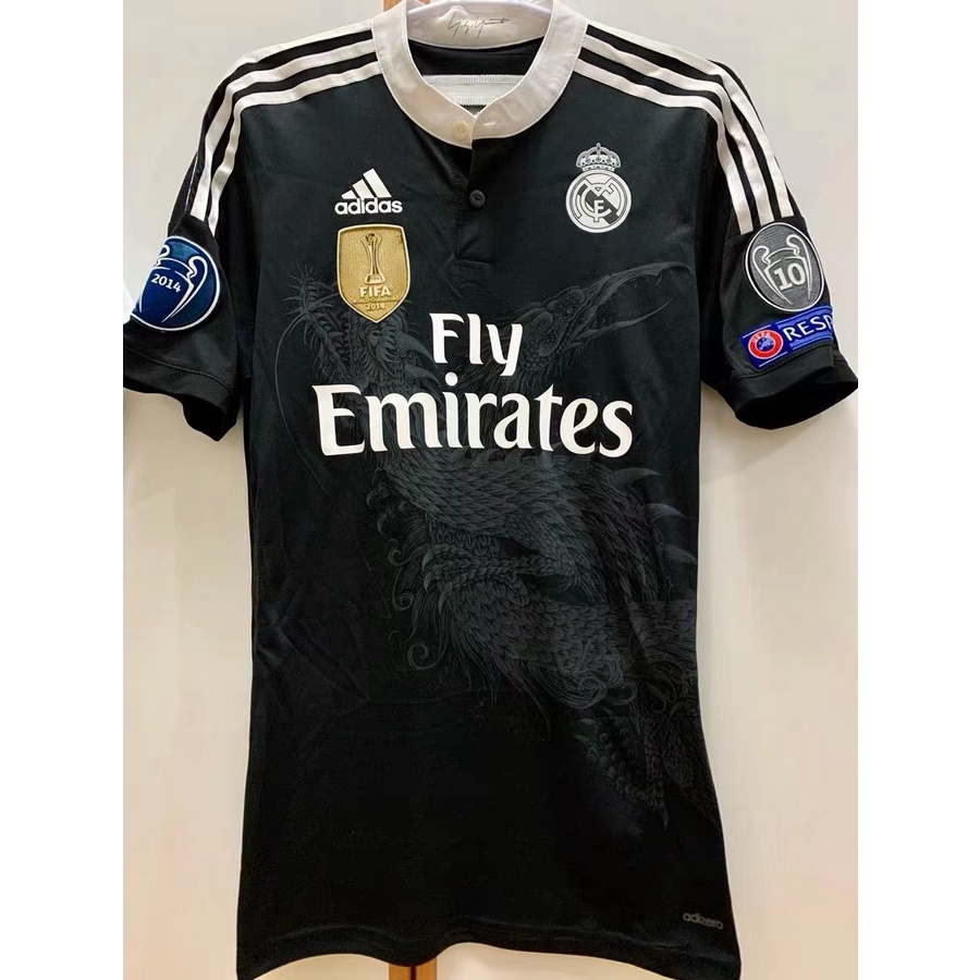 jersey Camiseta De Futbol 14 15 Real Madrid Visitante Black Dragons man