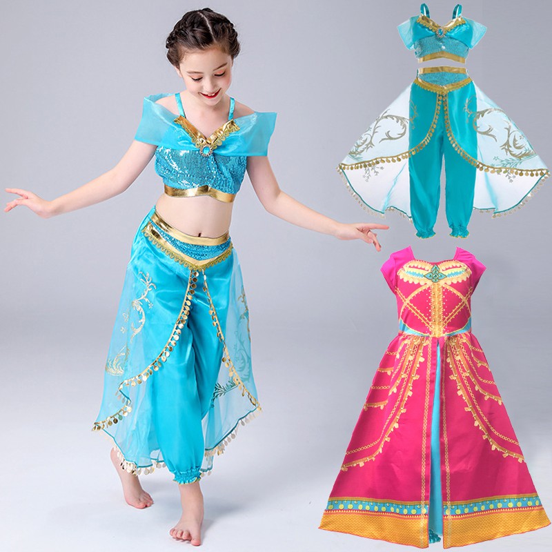 Set Princesa Jasmine Aladdin Adultos Cosplay, Disfraz, Princesa