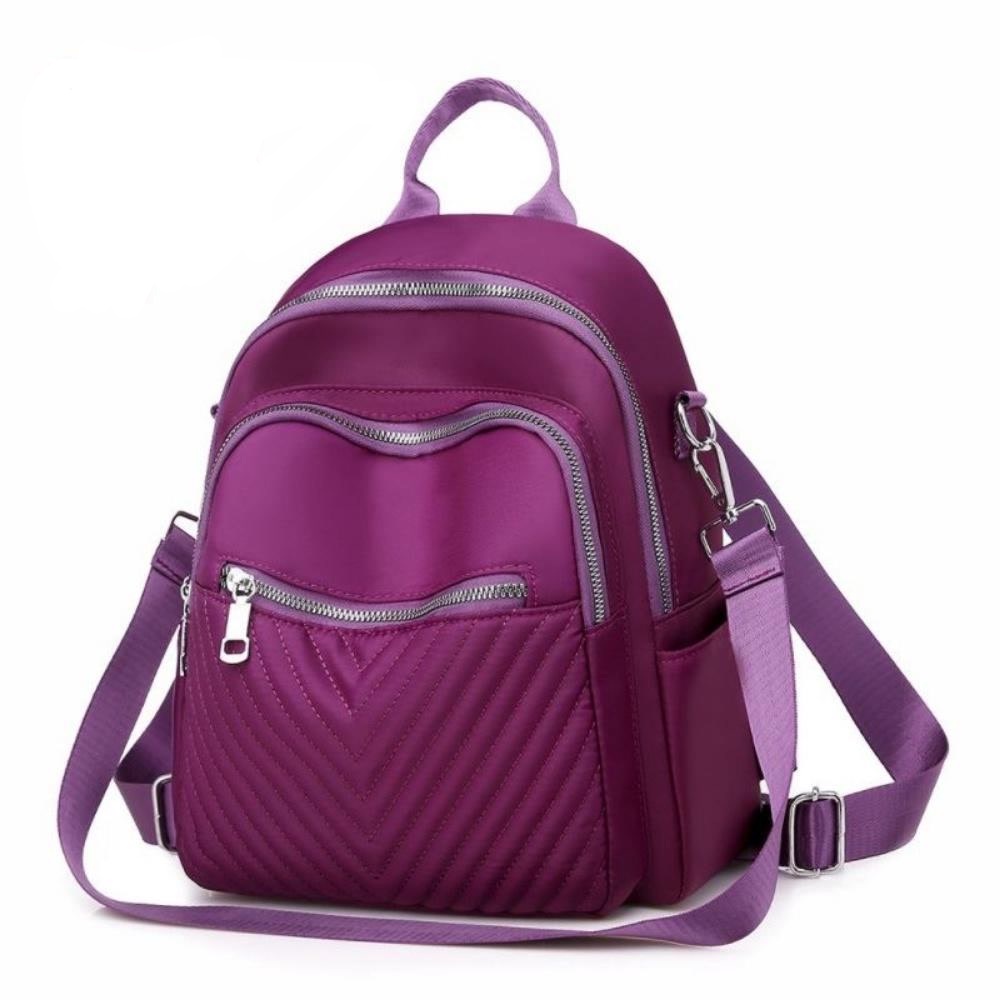Comprar Moda mujer color sólido mochila estilo preppy escuela nylon mini  mochilas