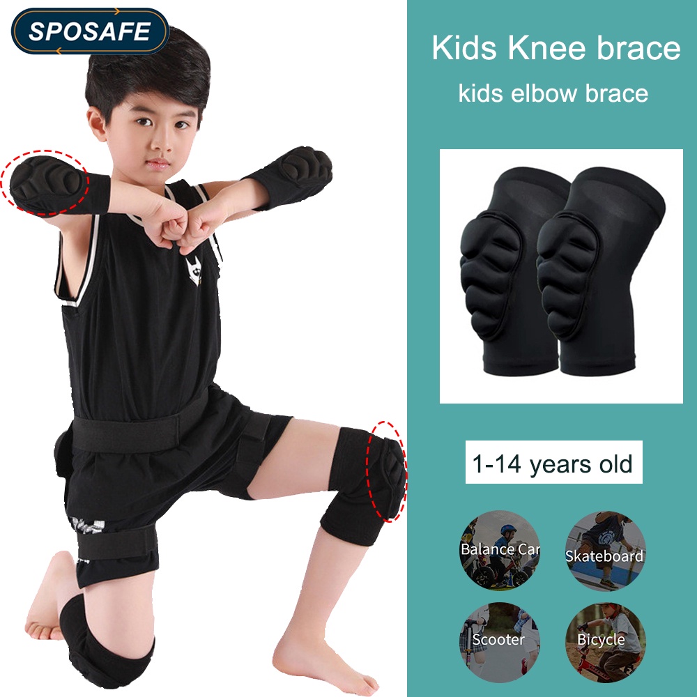 SPOSAFE 1 Par De Rodilleras Para Ninos Con Esponja Gruesa Para Futbol Volleyball Baloncesto Voleibol Patinaje Soporte De Rodilla Transpirable Comodo Para Ninas Apoyo De Compresion br Shopee Colombia