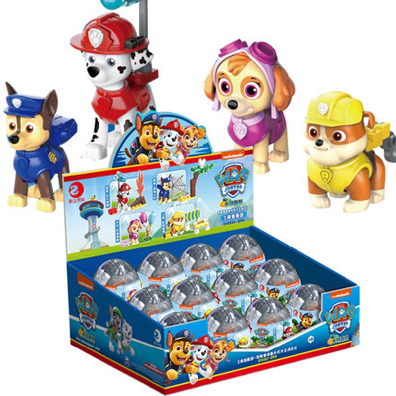 1Pcs Paw Patrol Juguete PVC De Dibujos Animados Ryder Patrulla Canina Chase  Escombros Bloques De Construcción Juguetes Para Niños Regalos