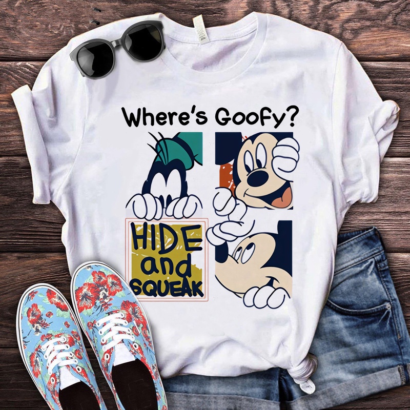 Mickey Mouse t shirt top Camisetas Mujer casual ulzzang Pareja kawaii harajuku Ropa streetwear Shopee Colombia