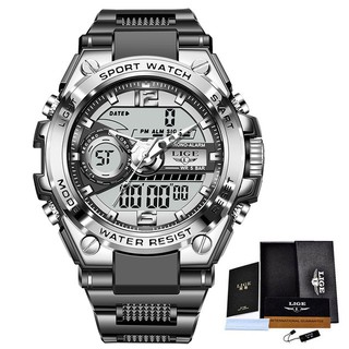 Reloj digital de cuarzo deportivo LIGE para hombre, relojes de buceo  creativos, reloj impermeable para hombre