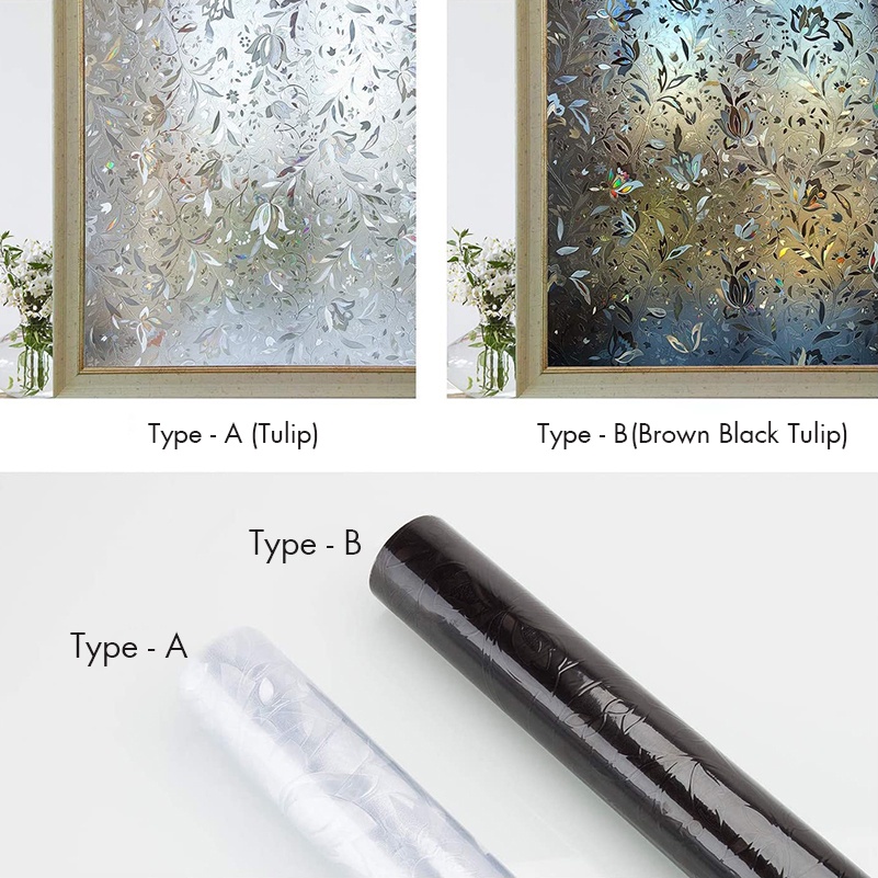 Vinilo Para Ventanas Privacidad 45cm X 4m – Adherencia Electrostática, Translúcido, Anti UV – Para Baño, Dormitorio U Oficina