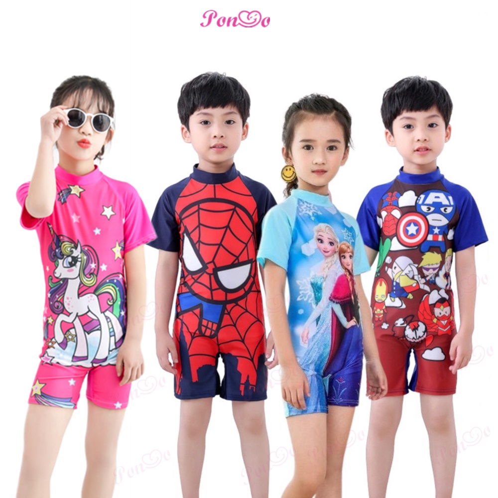 Trajes de baño online para niños de superheroes