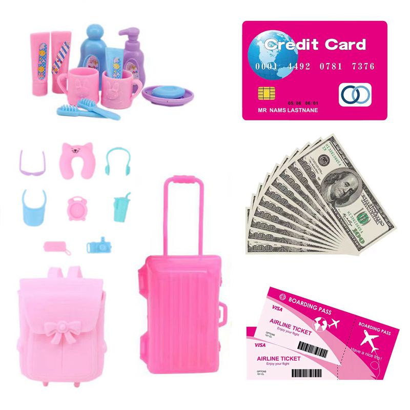 Kawaii Miniatura Casa De Munecas Accesorios De Estudio Para Barbie 18 Articulos Mini Portatil Regla Globo Lapiz Lampara De Mesa Juguetes De Ninos Shopee Colombia