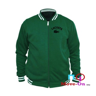 Chaqueta de b isbol Varsity hombres y mujeres LACOSTE negro