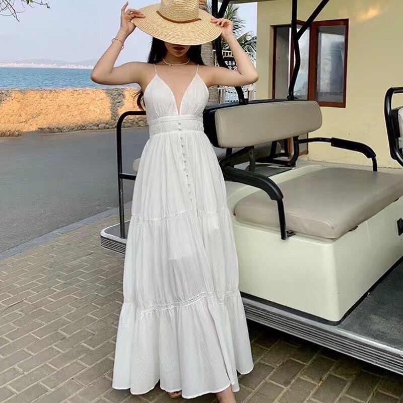 vestido blanco para playa