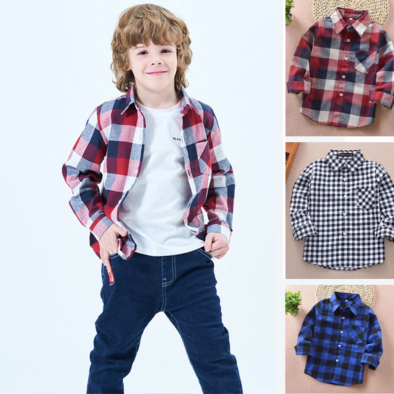 Camisas de cuadros online para niños