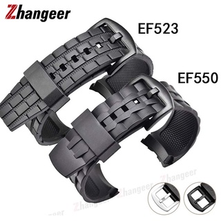 Correa De Reloj Para Casio Edifice Series EF 550 EF523 Correas De Goma EF550 Pulsera Deportiva De Buceo Shopee Colombia