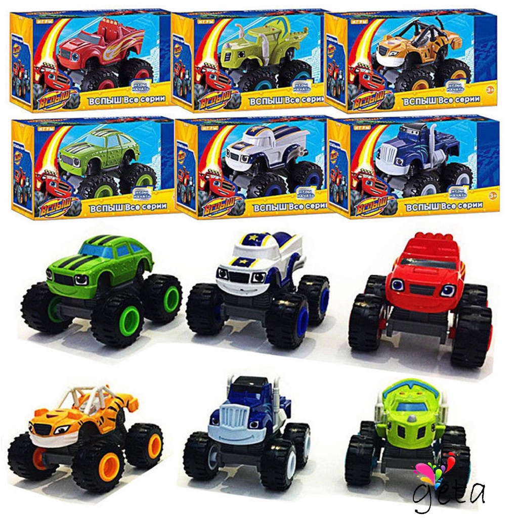 GETA Nickelodeon Blaze Y Monster Machines Super Stunts Ninos Camion De Juguete Coche Shopee Colombia