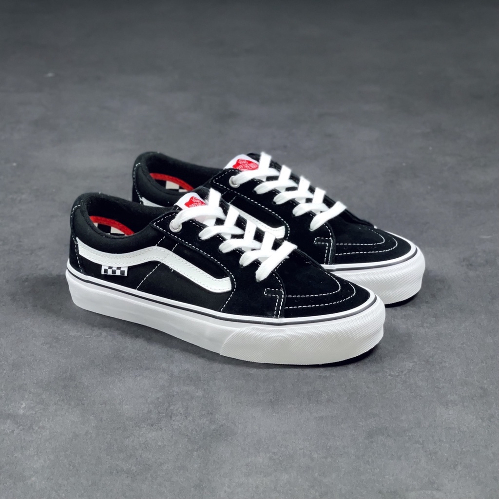 Zapatos vans blanco con negro cheap bajito