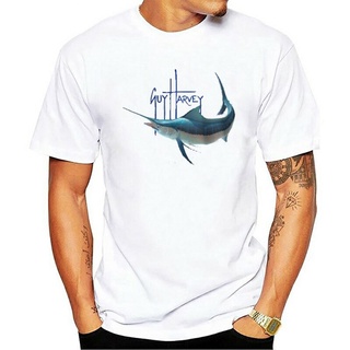 Swordfish Guy Harvey Camiseta Blanca Para Hombre Azul Marlin Talla