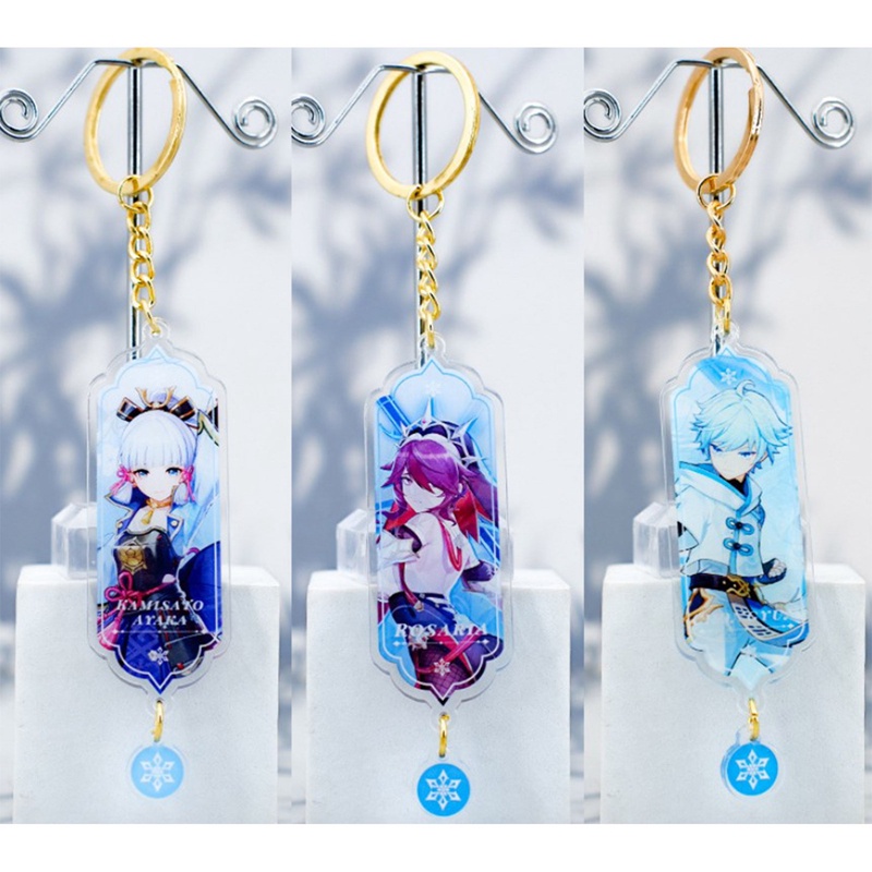 Portachiavi Zhongli E Childe - Ciondoli In Acrilico Genshin - Foto 9