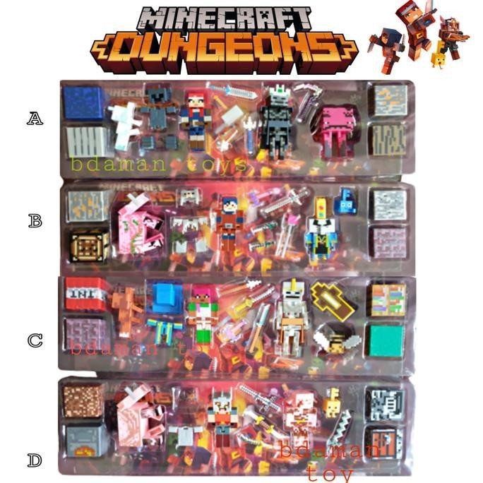 Mombaby1 Minecraft dungeons Boys juguete regalo Minecraft dungeons figura