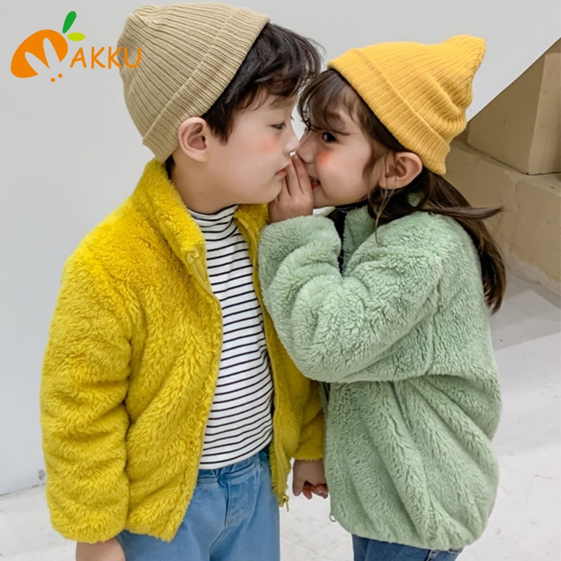 Chaqueta para niña chaquetas de niño Moda para niños pequeños Ropa de invierno barata Peluche Lindo Macaron Ropa AKKU | Colombia