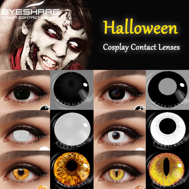 EYESHARE Lentes De Contacto De Color Cosplay Para Ojos 2pcs Lente