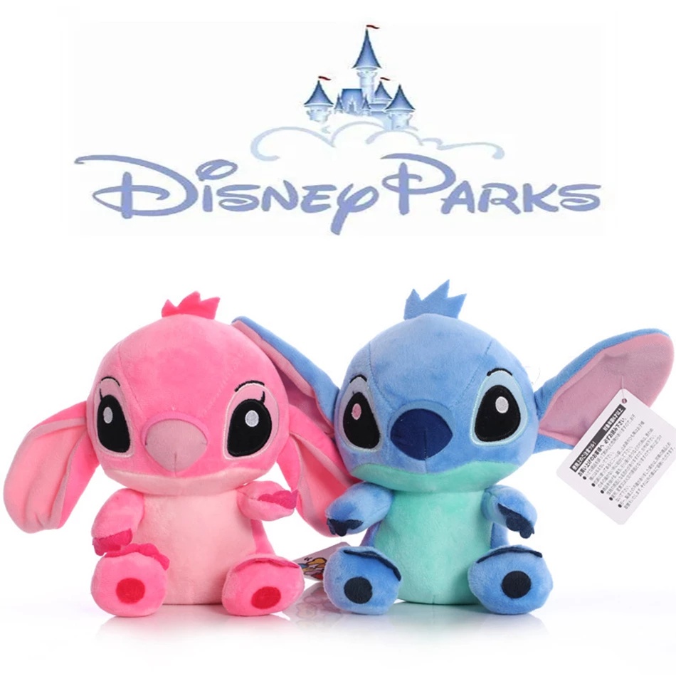 Disney Dibujos Animados Azul Rosa Stitch Muñecas De Peluche Juguetes De  Anime Lilo Y 20CM Stich De Navidad Para Los Niños | Shopee Colombia