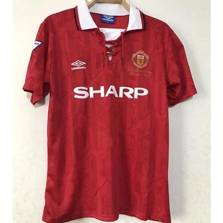 92-93 Manchester United Home Championship Edition retro jersey S-XXL ...