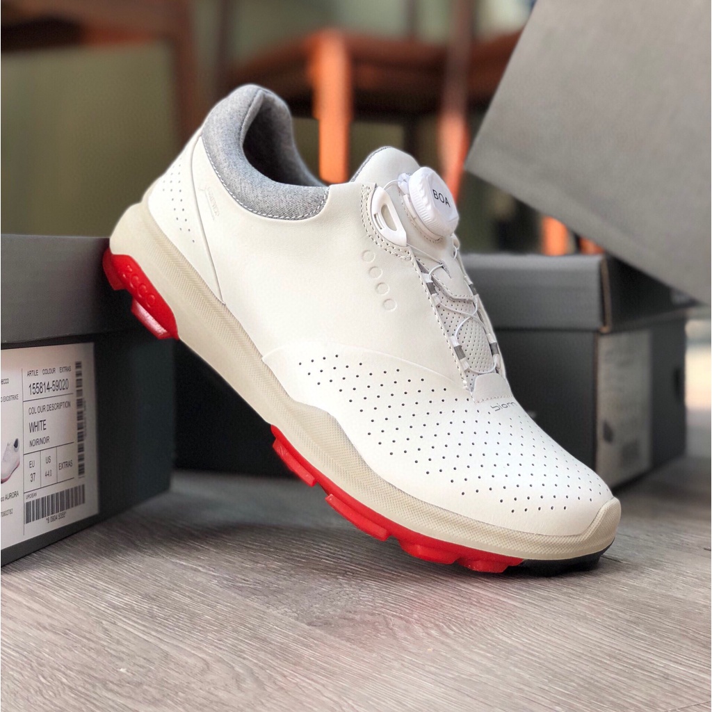 Zapatos de Golf para Hombre ECCO Biom Hybrid 3 Boa Blanco de Piel