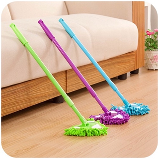 Ajustable Rotatable Triangle Cleaning Mop Con Mango Largo Y Base