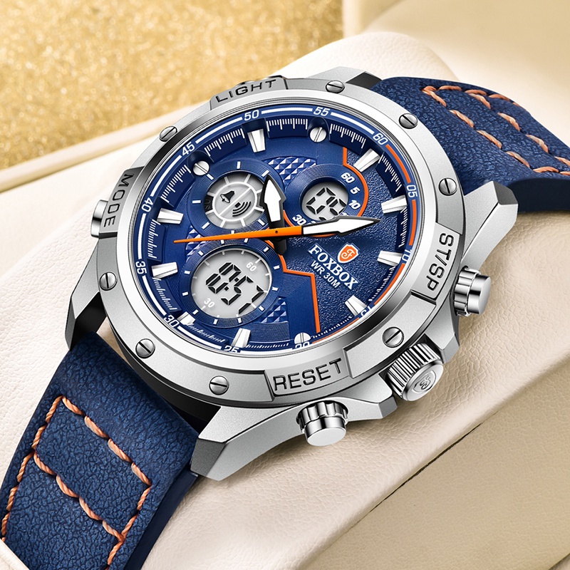 Reloj Lige - Reloj Deportivo Impermeable Para Hombre Color Azul
