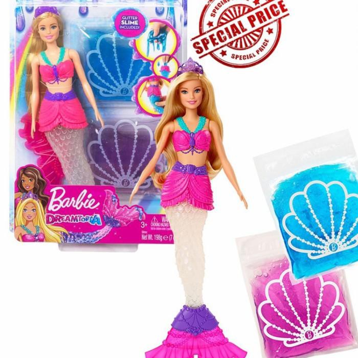 Muñeca barbie discount sirena con slime