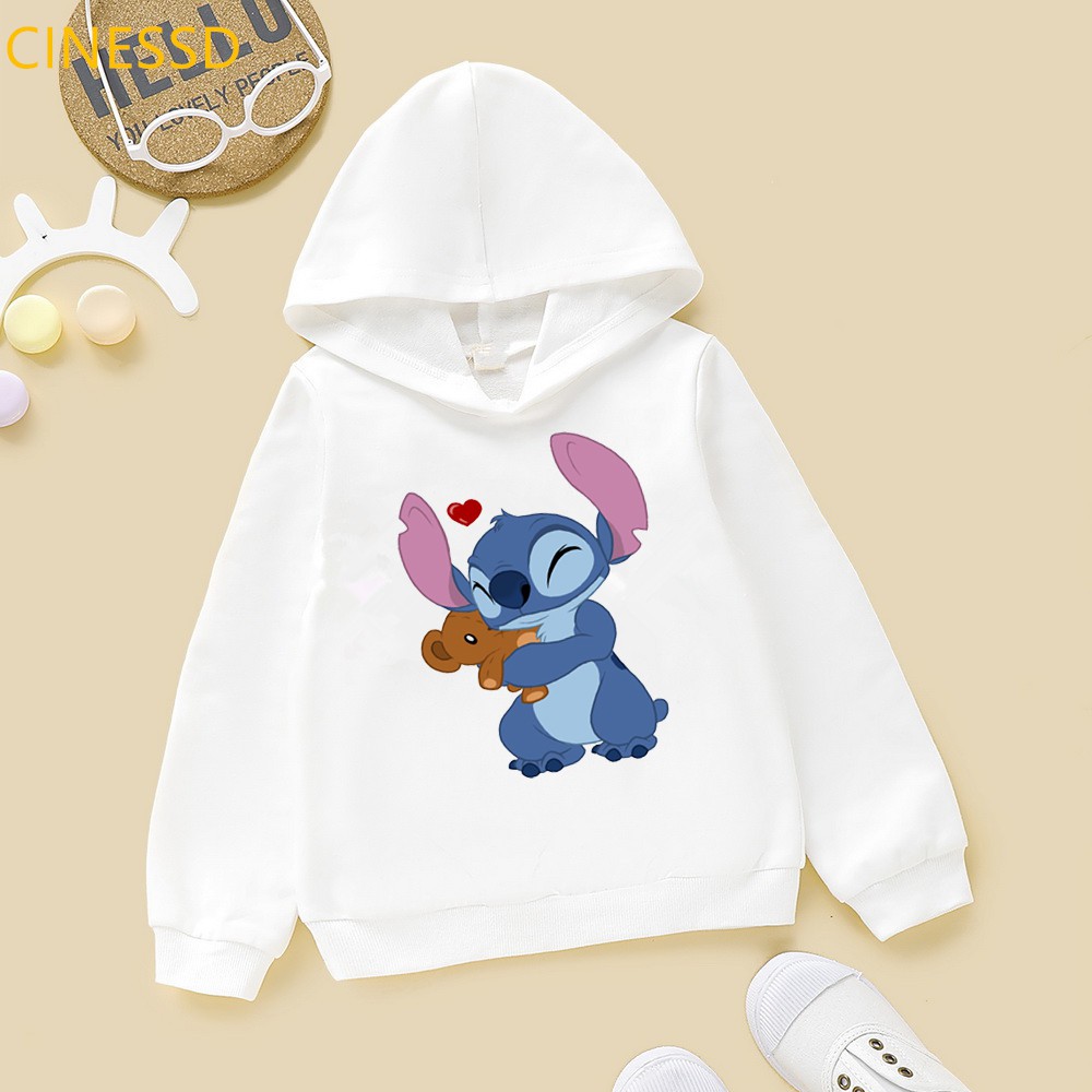 Ropa Divertida Para Niños Lilo Stitch Love Mouse Sudaderas Con