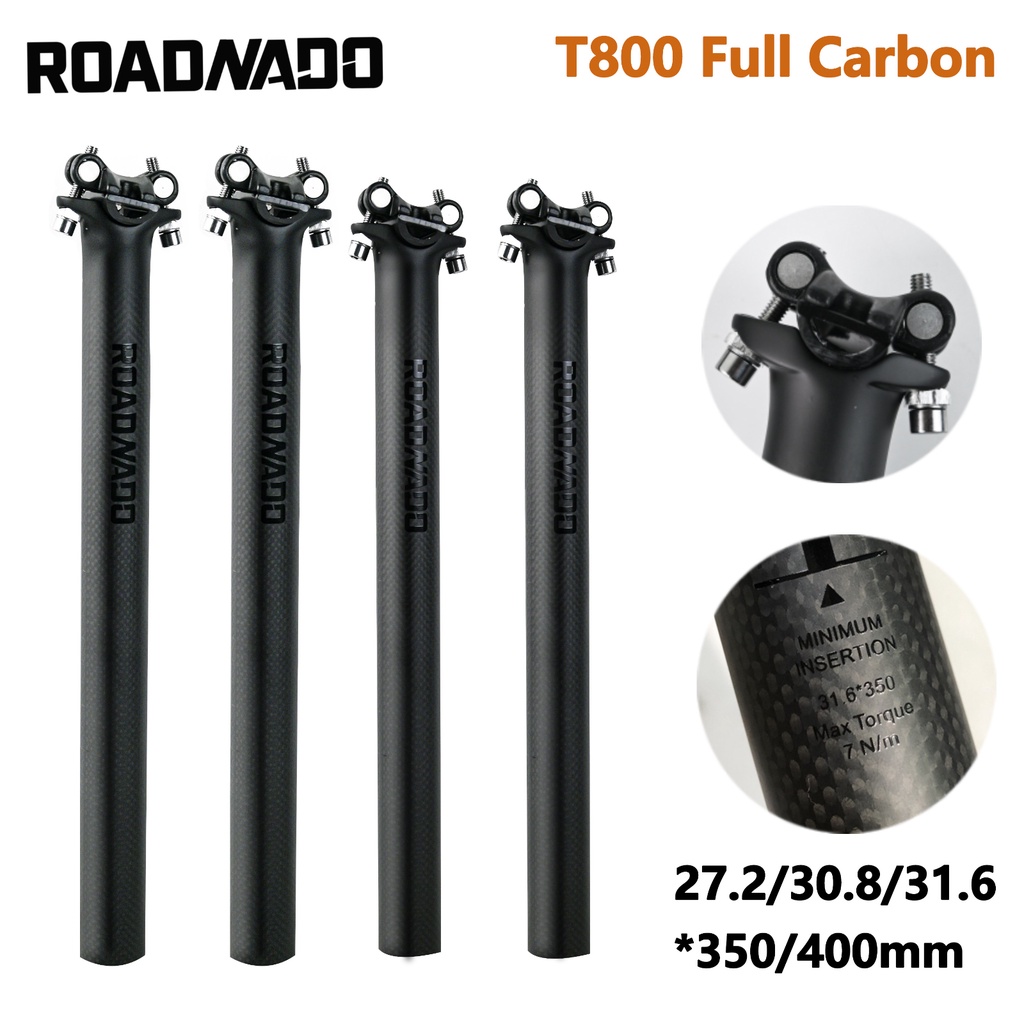 Tija De Sill n De Bicicleta De Carbono MTB 27.2 30.8 31.6 350 400 Mm Monta a Ligera Para Carretera