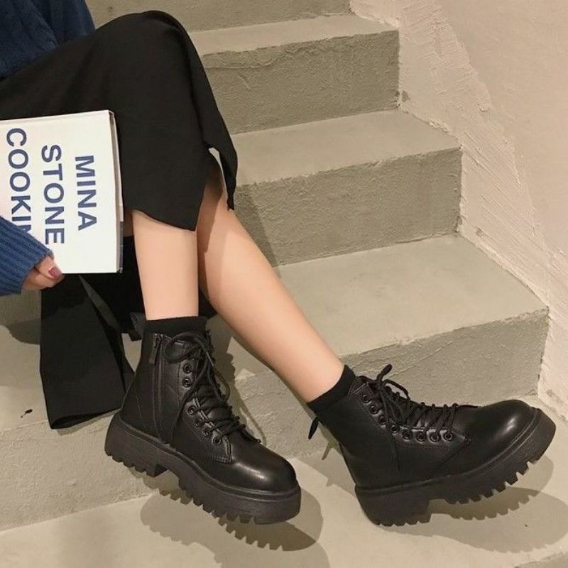 Botas corea '"botas Unisex mujeres moda coreana BTS último estilo de moda calidad de | Shopee Colombia