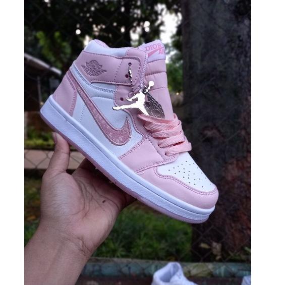 Ejt 45 Zapatilla De Deporte Para Ninas Zapatos Casuales Nike AIR JORDAN 1 MID PINK Shopee Colombia