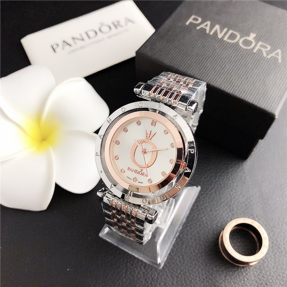 Promocion Reloj pandora De Cuarzo Clasico De Moda Para Mujer Impermeable Esfera Giratoria Oro Plata Rosa Opcional Regalo De Navidad Para El Dia De San Valentin Shopee Colombia