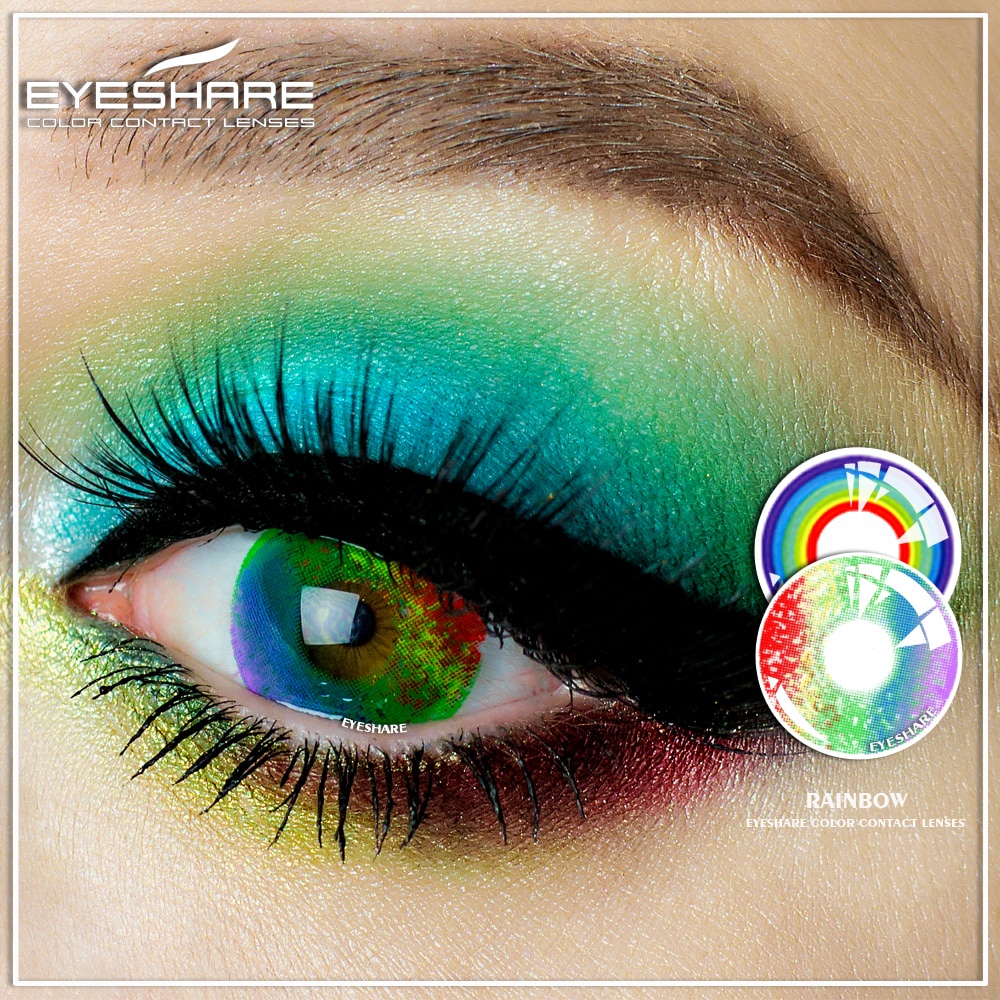 Lentillas arcoiris hot sale