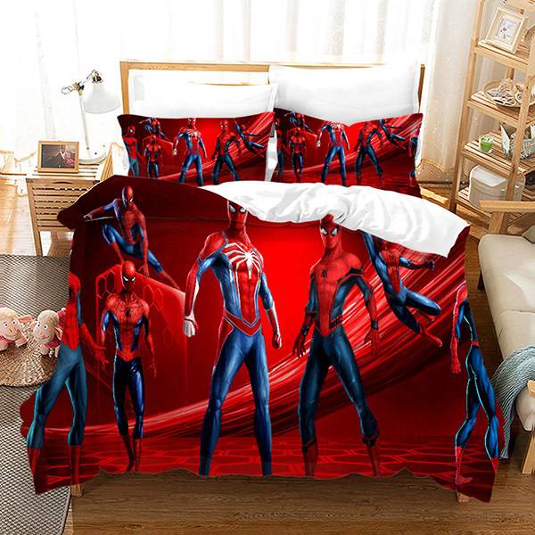 COD Marvel Spiderman Juego De Sábanas 3 1 Tamaño Sábana De Cama Peter Parker Superhéroe Dormitorio Lavable Almohada Asequible | Shopee Colombia