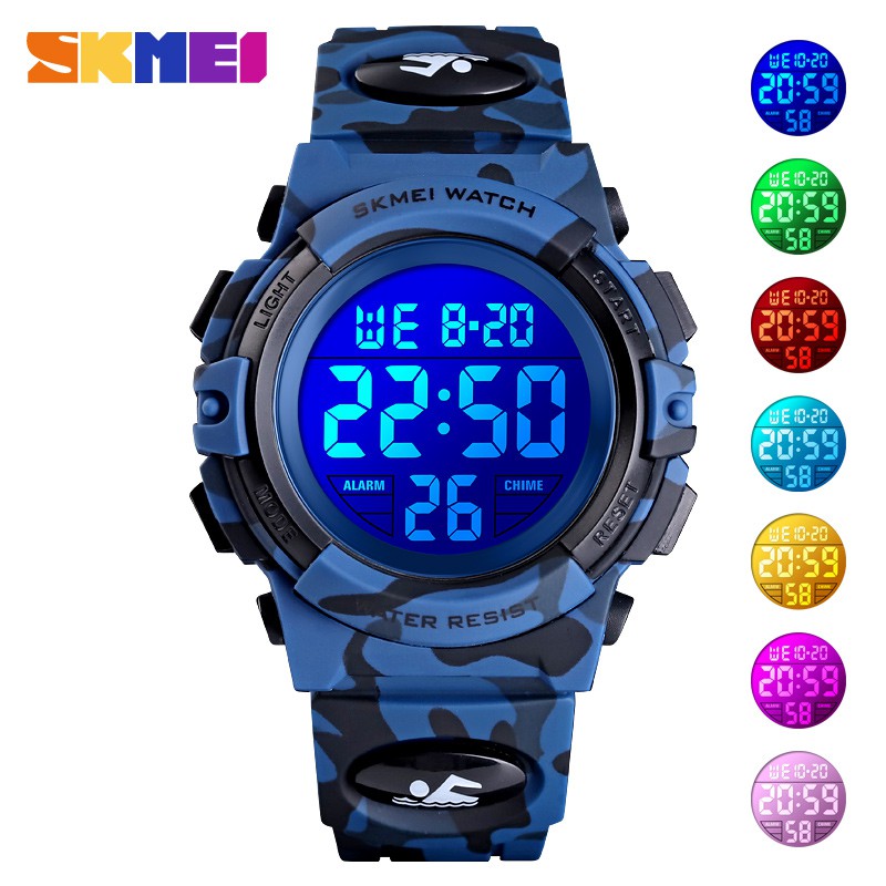 Disponible En Inventario Reloj SKMEI 1548 Para Ninos De Alarma LED Impermeable Con Luces Coloridas Deportivo 5bar Shopee Colombia