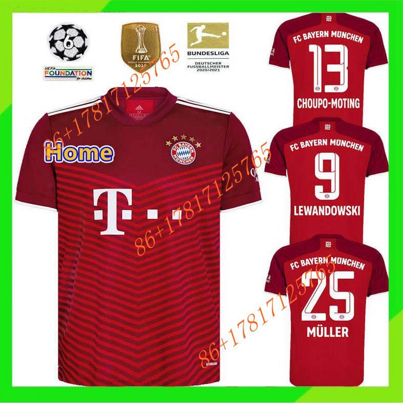 jersey Camisa De Futbol 2021 22 Bayern Munich Local 21 22 Camiseta De fans Hombre