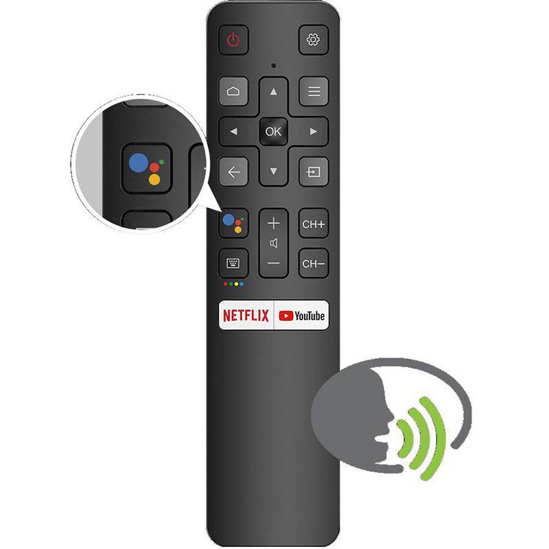 Nuevo Mando A Distancia De Voz RC802V FNR1 Original Para TCL Android 4K  Smart TV Netflix  RC802V FNR6 49P30FS 65P8S 55C715 49S6800 43S434