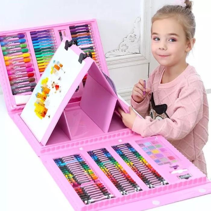 208 pzs juego de marcadores de Crayon para niños pintar juguetes de dibujo