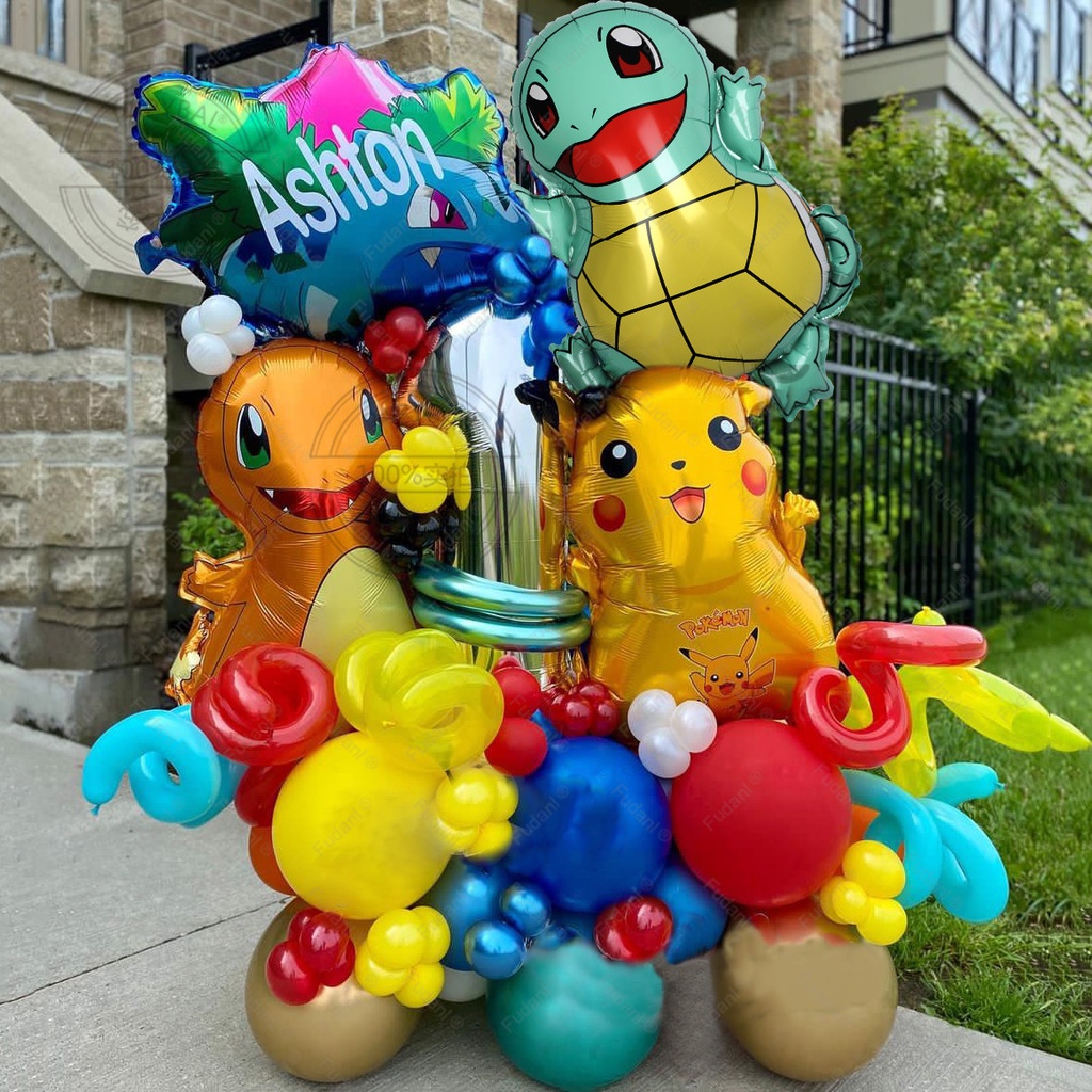Set De Globos Pikachu Pokemon Decoracion De Fiesta 43 Piezas