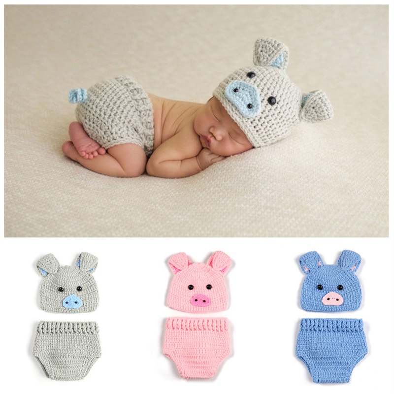 SOME Disfraz De Cerdo Recien Nacido Crochet Bebe Foto Trajes Hecho A Mano Algodon Traje Sesion De Fotos Fotografia Prop Shopee Colombia