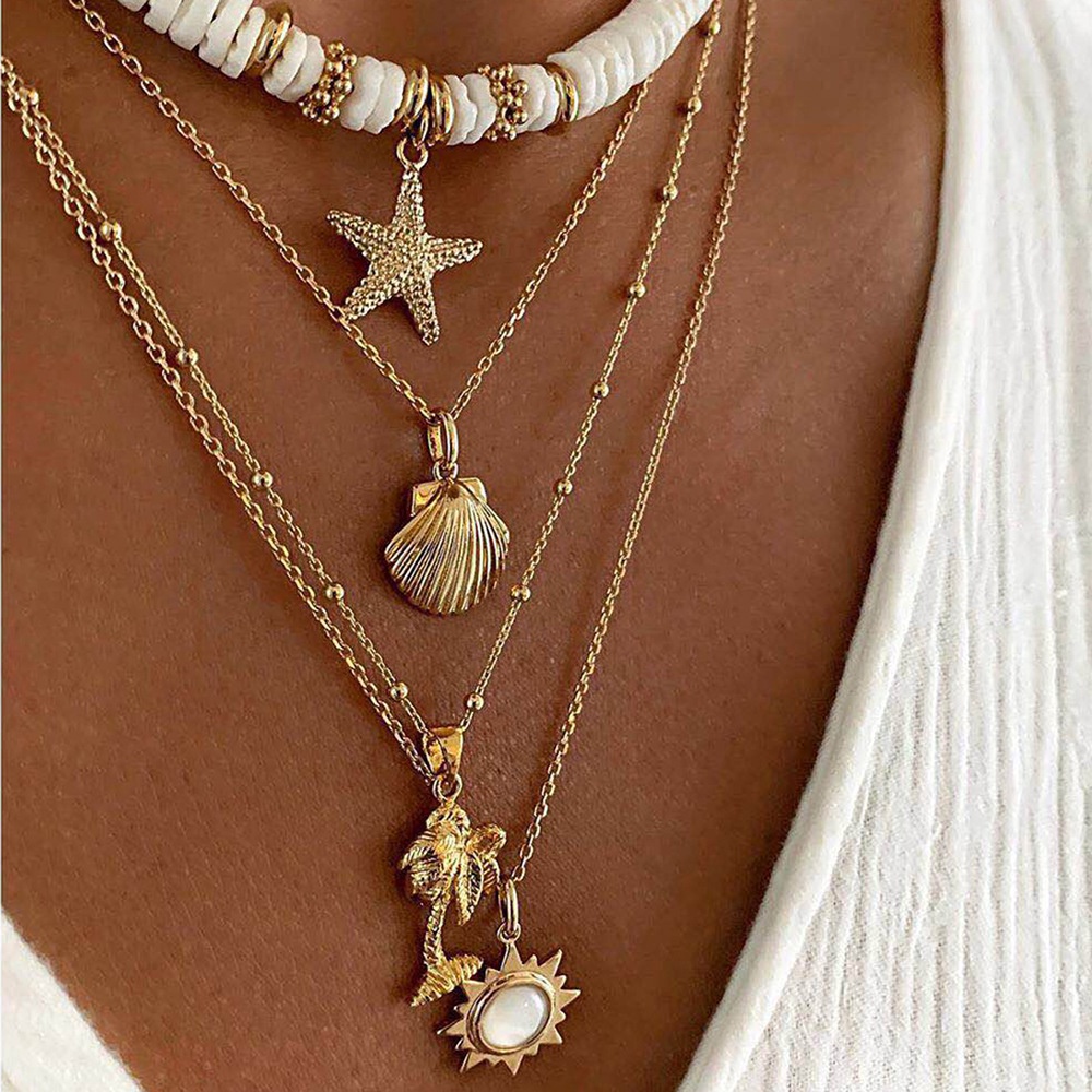 BOROSA Colgant De Concha De Abulón Natural, Joyería Con Forma De