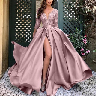 Vestidos Para Mujer Casual Maxi Vestidos Moda Manga Larga