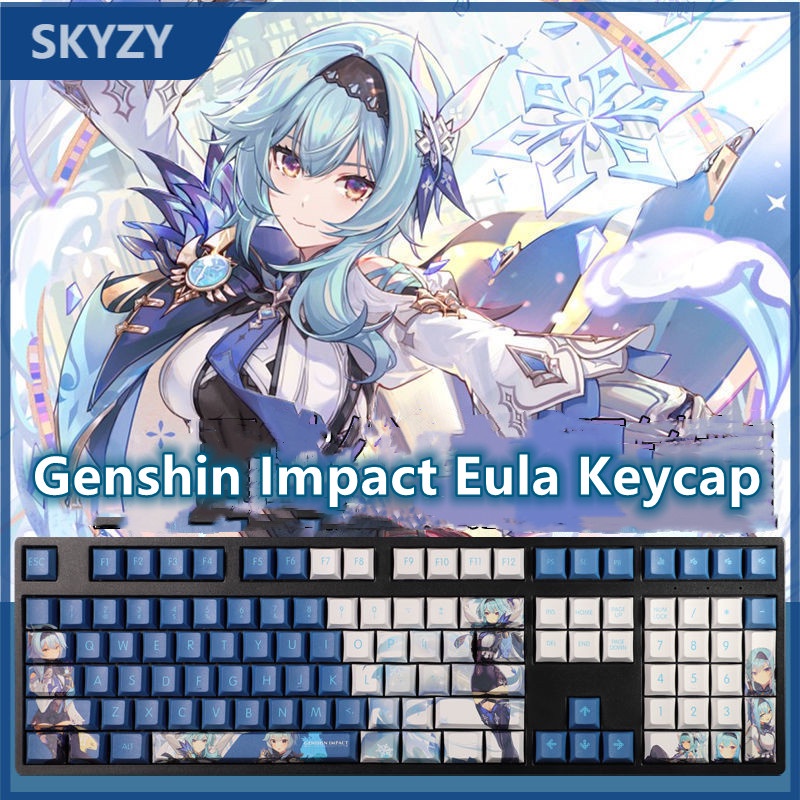 Genshin Impact Keycap Cherry Profile Eula Theme PBT Tinte Sublimación ...