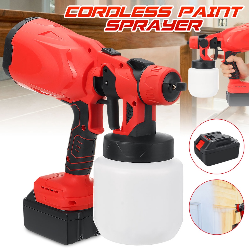 Pistola De Pulverización De Pintura Eléctrica De 21V De Gran Capacidad  800ml Herramientas Para El Jardín Hogar Para Pintar Pulverizadora Aerógrafo  Para Batería Makita | Shopee Colombia